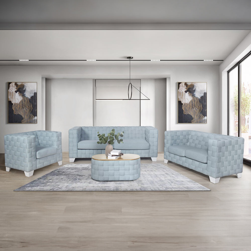 Saree Light Teal Coffee Table - Ornate Home