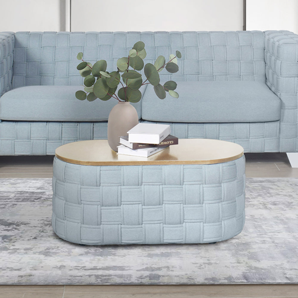 Saree Light Teal Coffee Table - Ornate Home