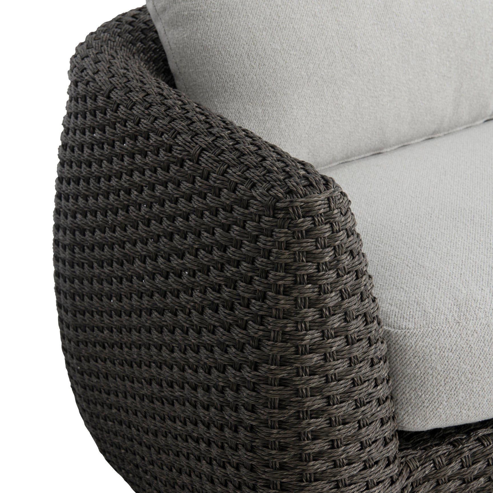 Sarene Dark Thatch/Grey Outdoor Sofa - Ornate Home