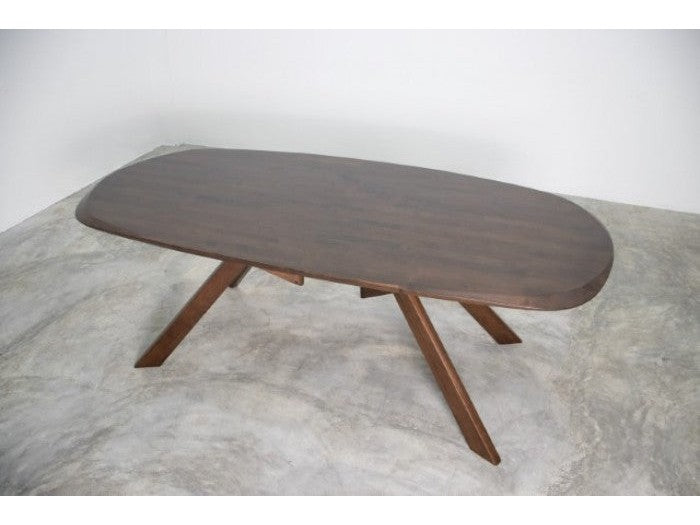 Sargans Rich Walnut Dining Table - Ornate Home