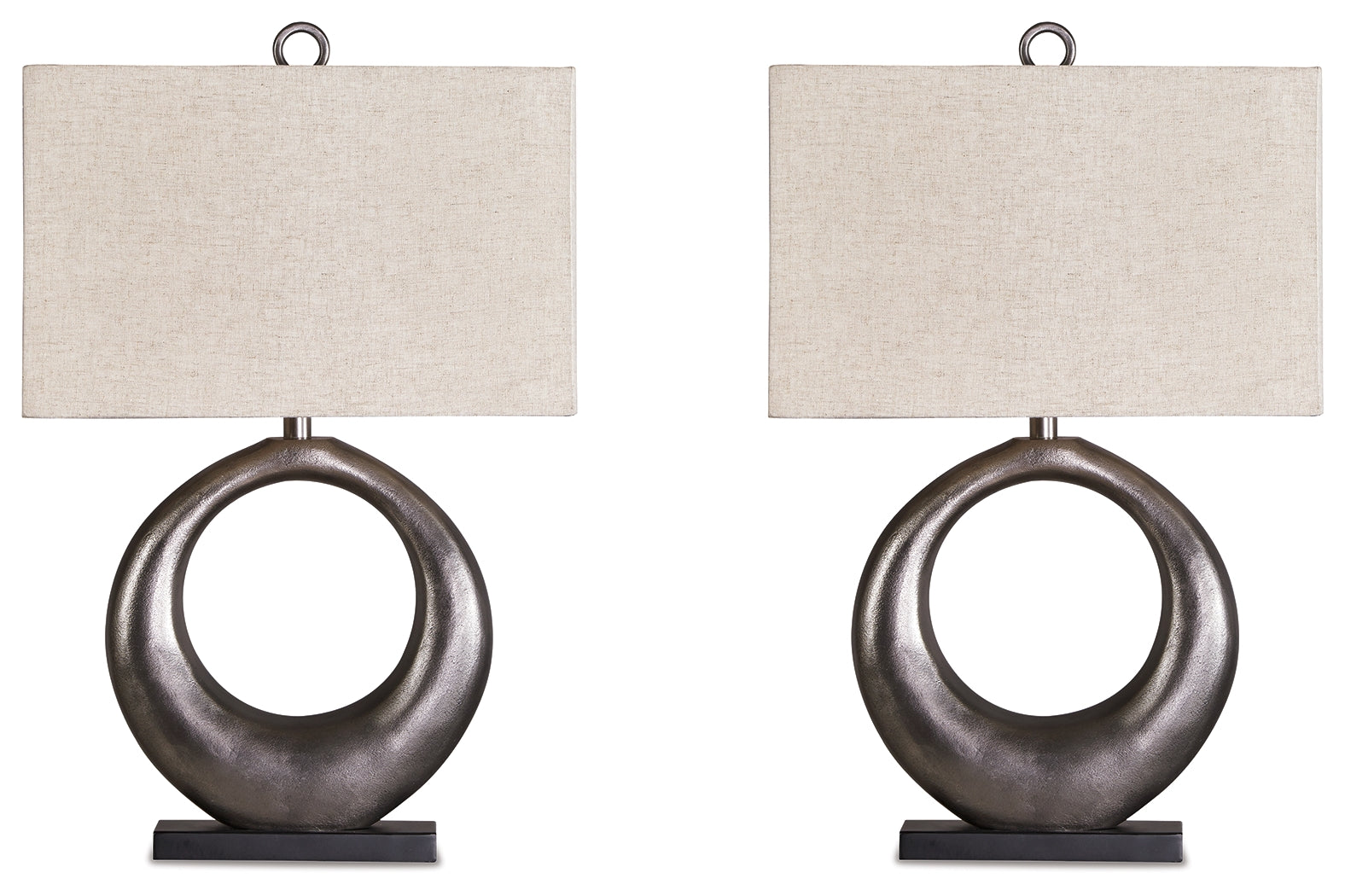 Saria Antique Silver Table Lamp (Set of 2) (Online Special Price) - Ornate Home