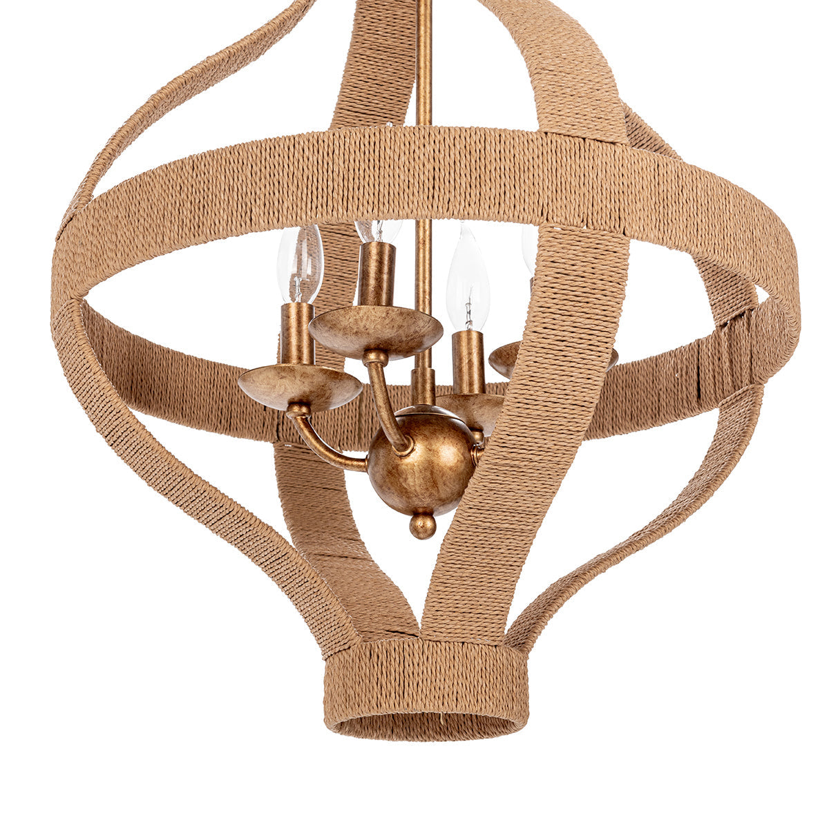 Sarmiento Pendant Natural/Gold - Ornate Home