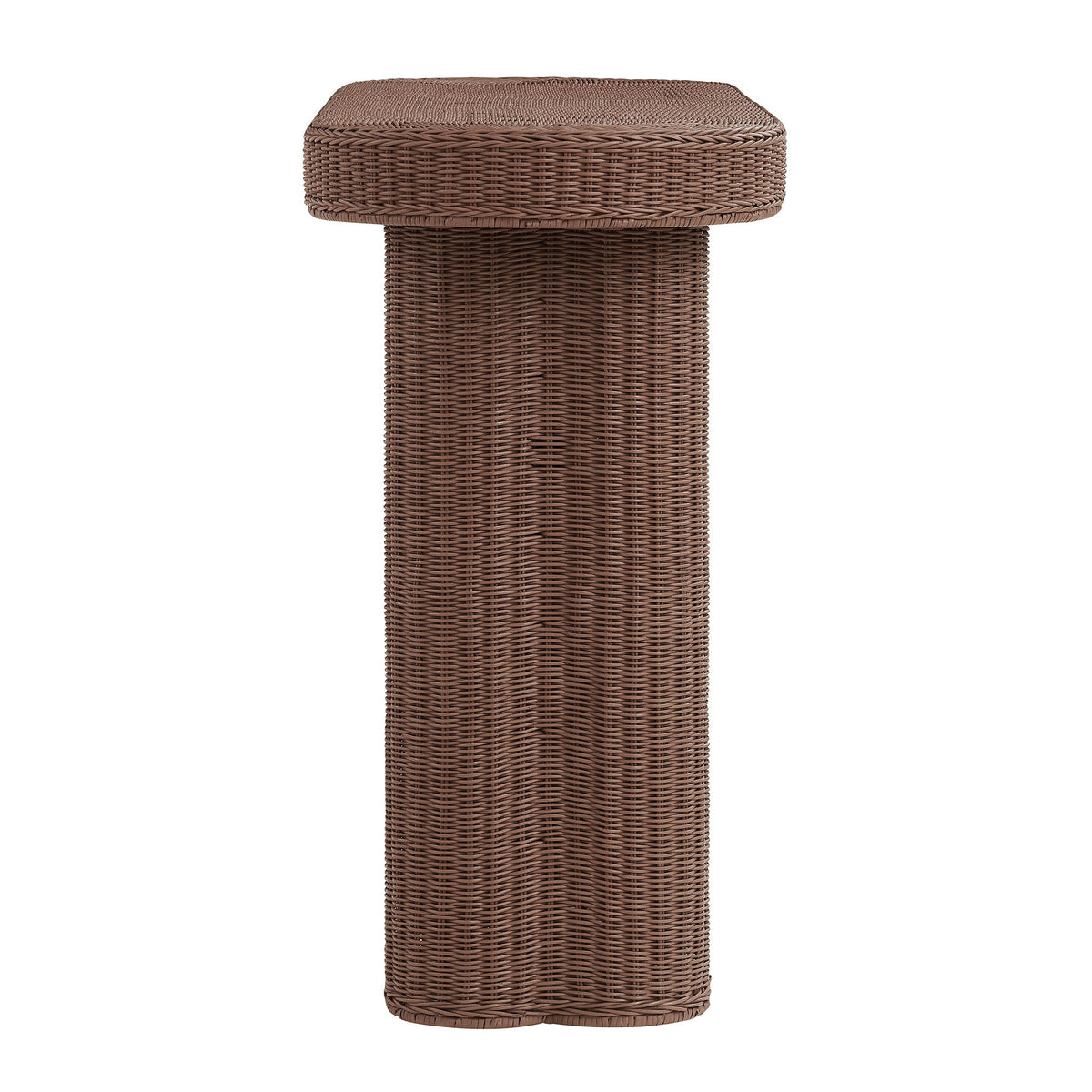 Sarova Mocha 59 Inch Natural Rattan Console Table