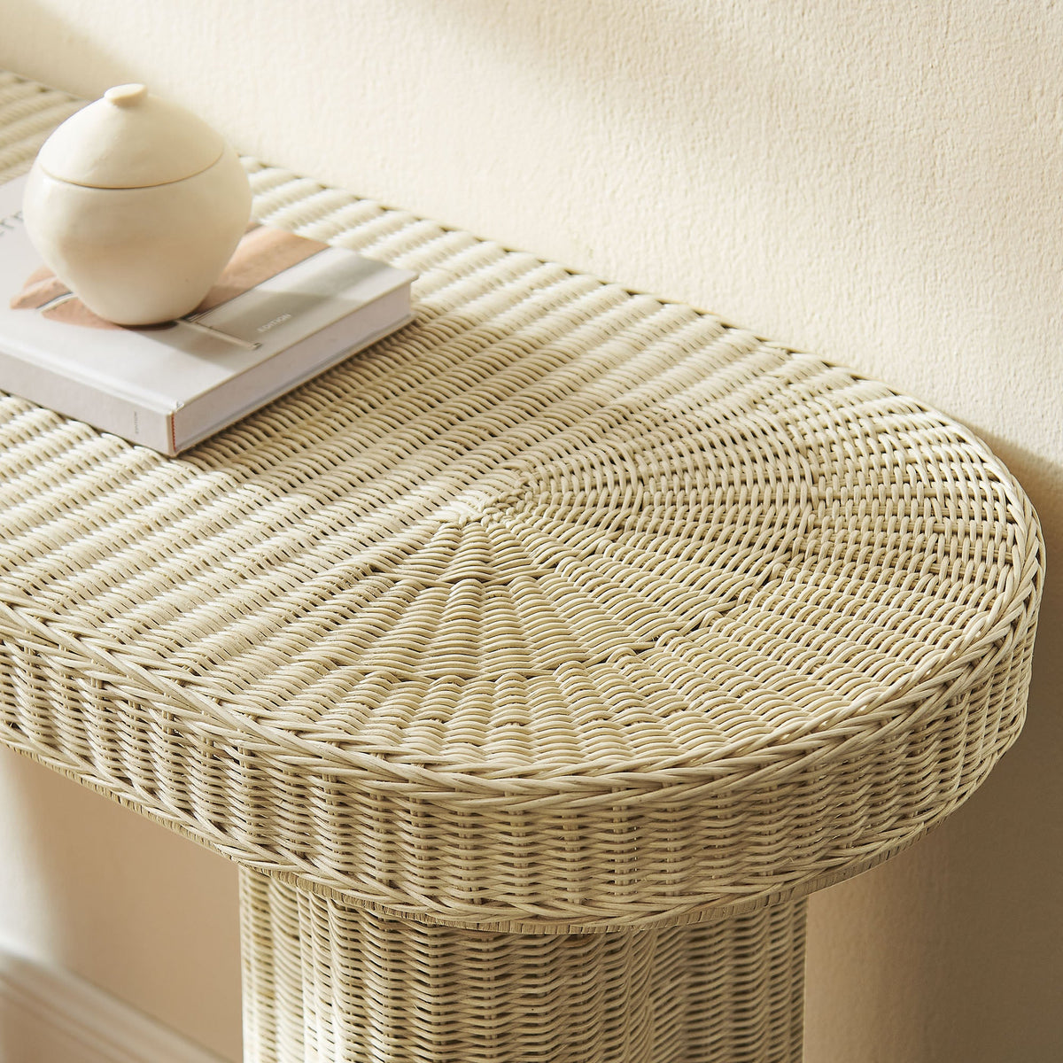 Sarova Natural 59 Inch Rattan Console Table