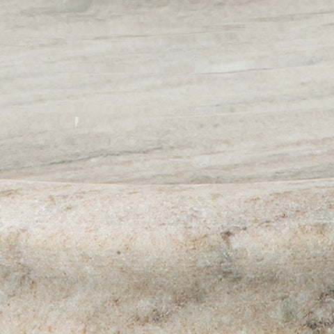 Saskia Clear/Beige Candle Holder - Ornate Home