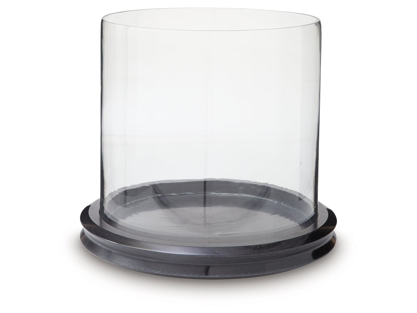 Saskia Clear/Black Candle Holder (Online Special Price) - Ornate Home