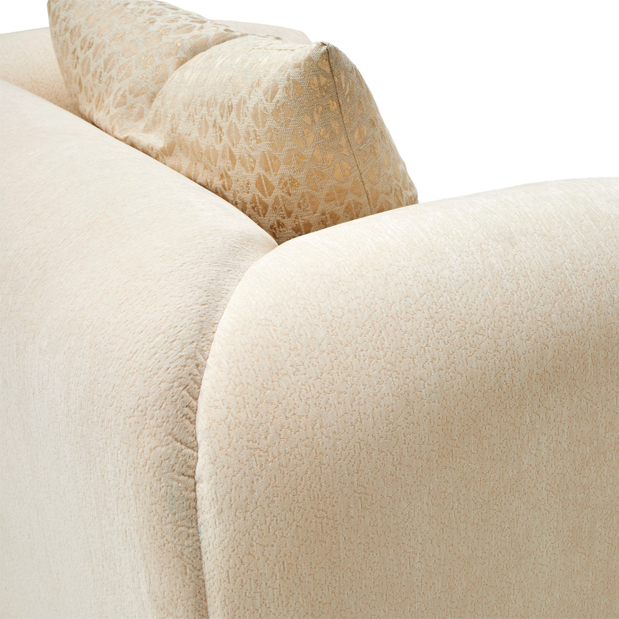Sassani Gold/Crepe Accent Chair - Ornate Home