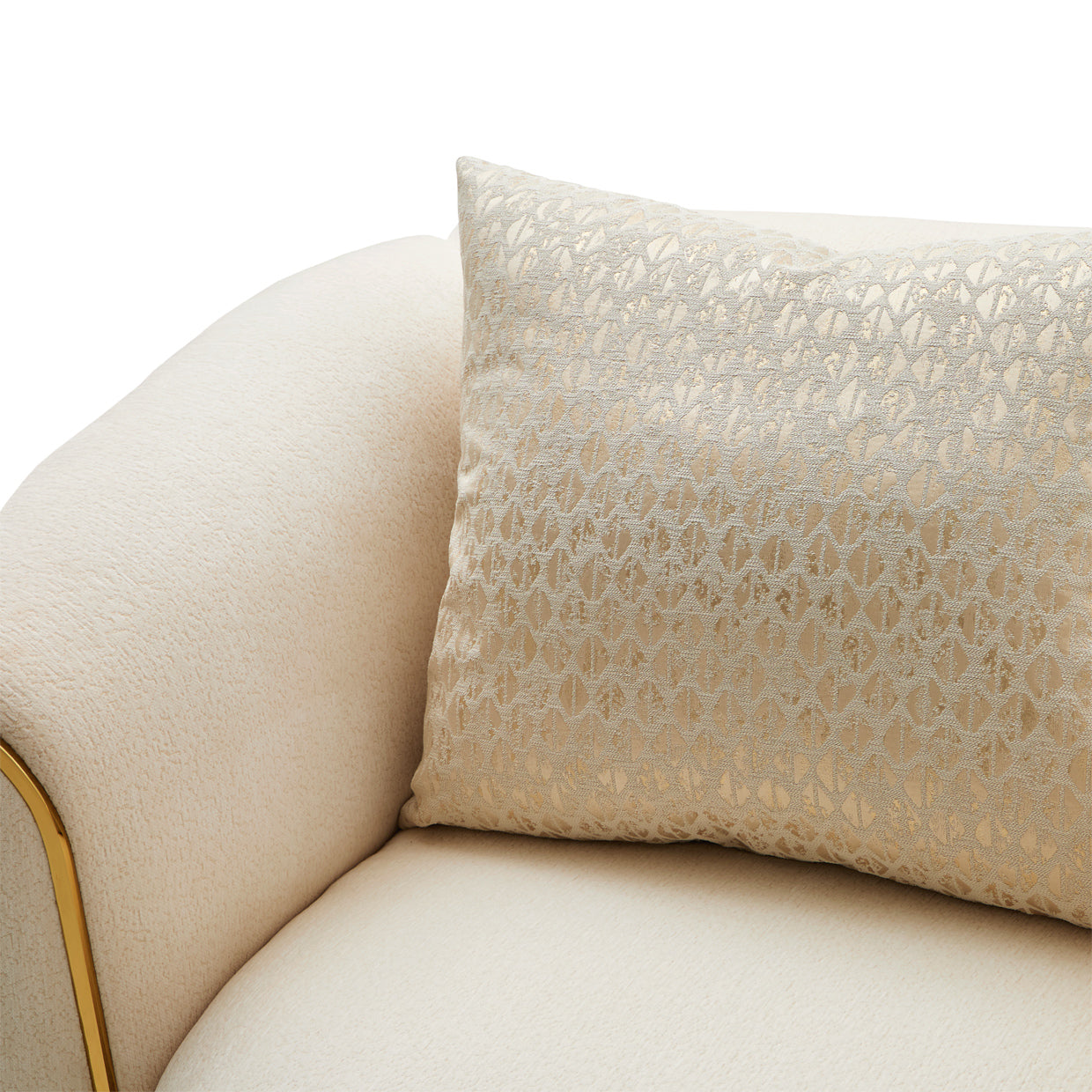 Sassani Gold/Crepe Accent Chair - Ornate Home