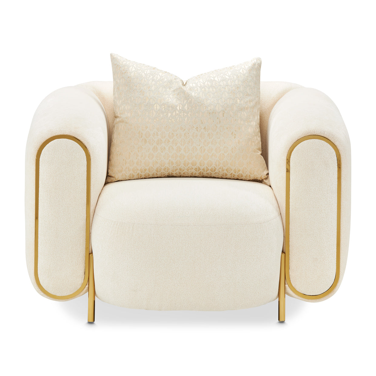 Sassani Gold/Crepe Accent Chair - Ornate Home