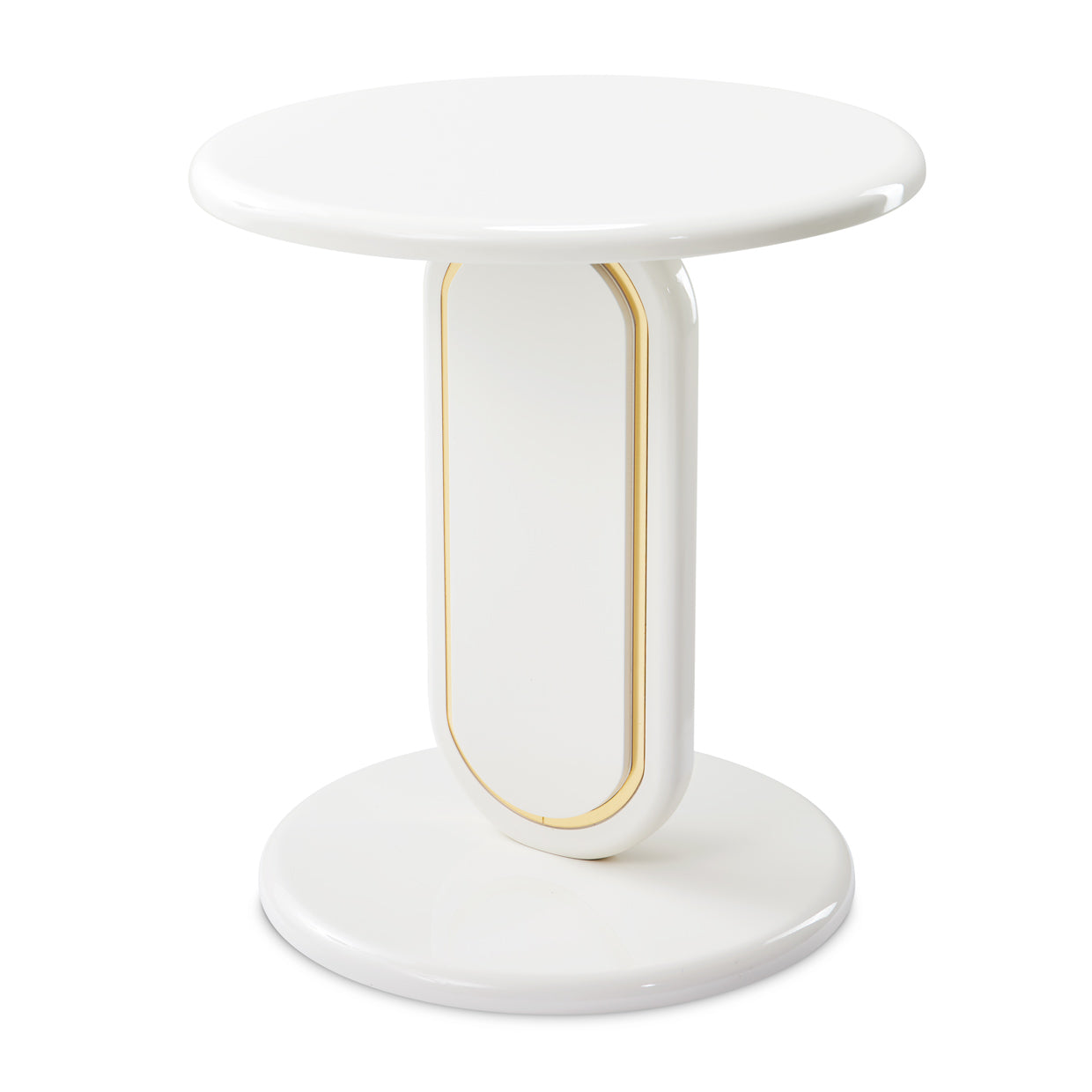 Sassani Pearl White Accent Table - Ornate Home