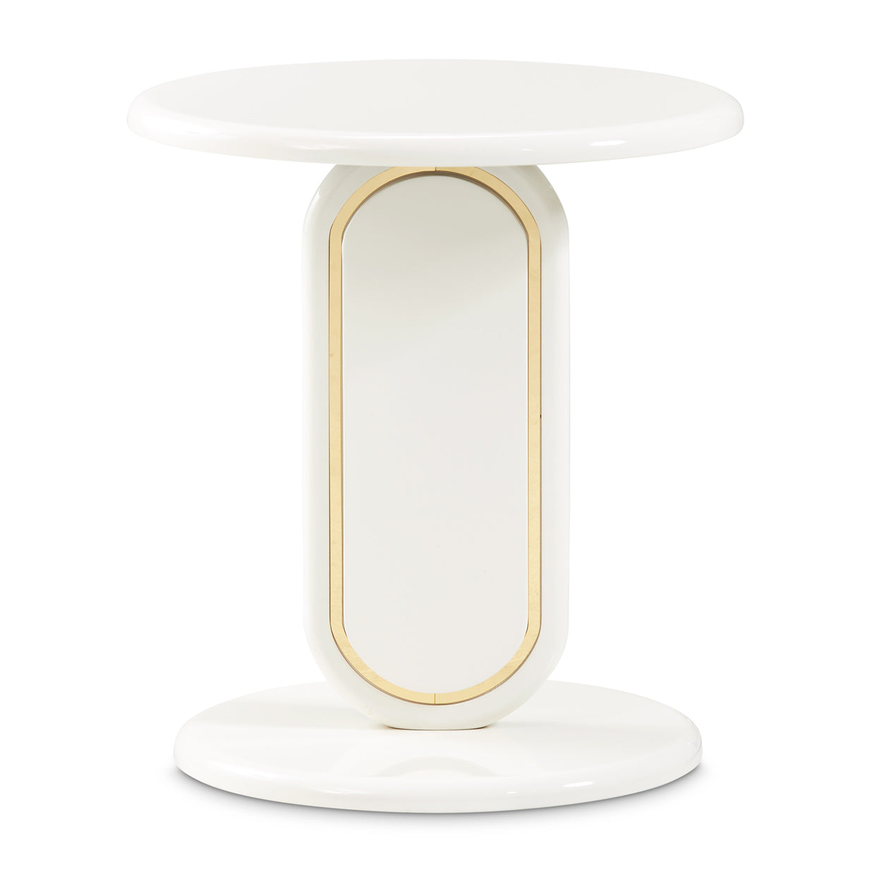 Sassani Pearl White Accent Table - Ornate Home
