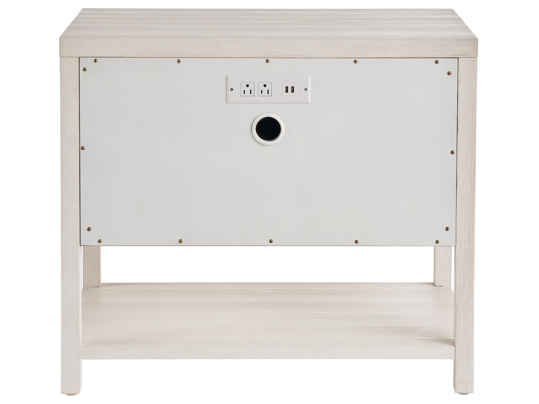 Saugatuck White Sand Nightstand - Ornate Home