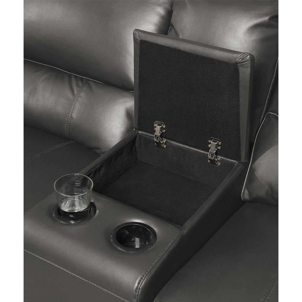 Saul Gray Power Motion Sectional Sofa - Ornate Home