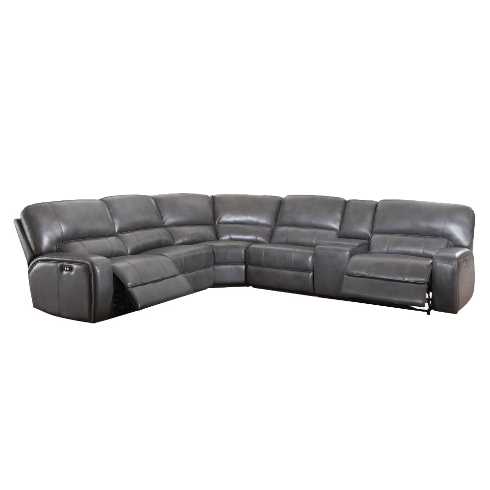 Saul Gray Power Motion Sectional Sofa - Ornate Home