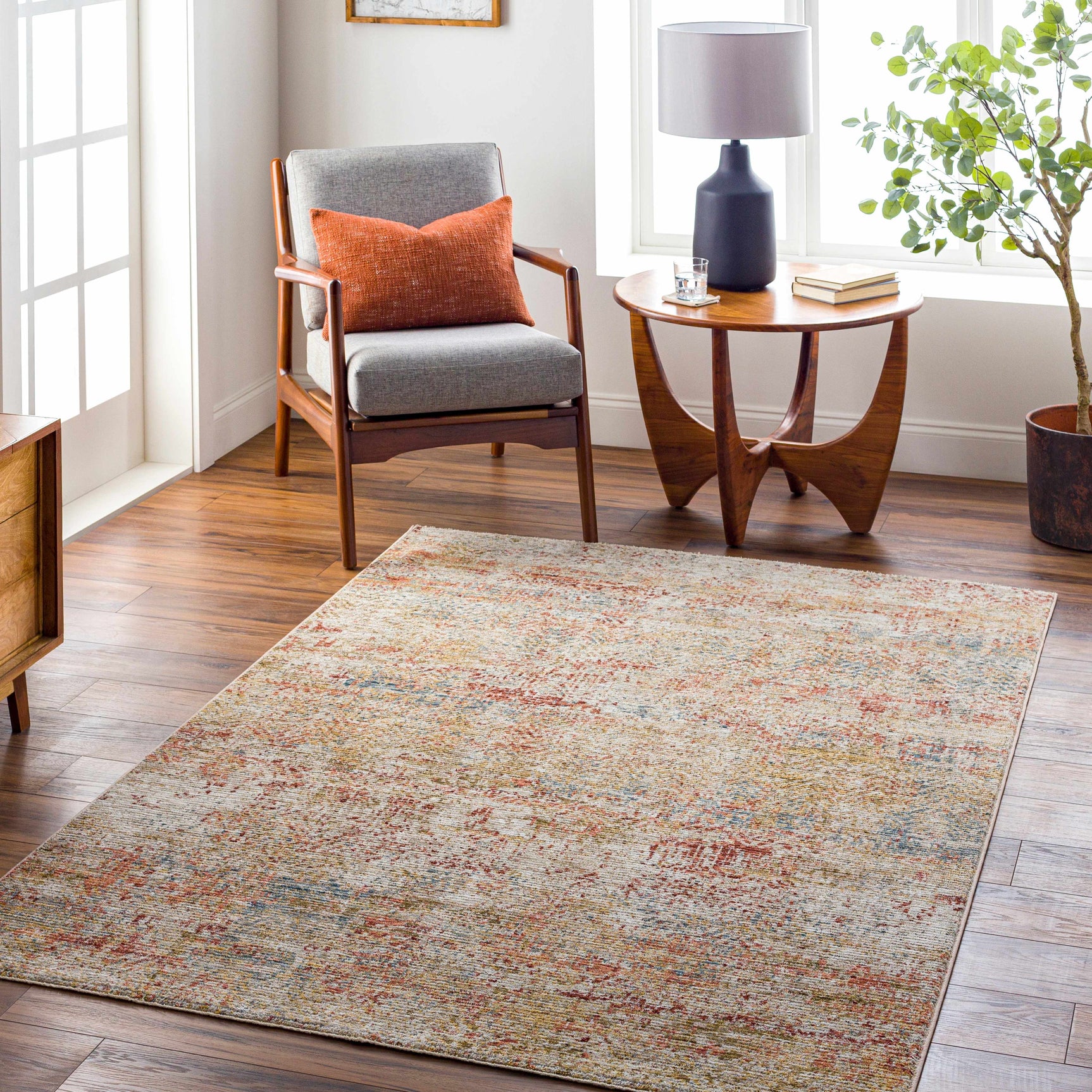 Sava Rust Rich Textured Traditional Rug - Ornate Home