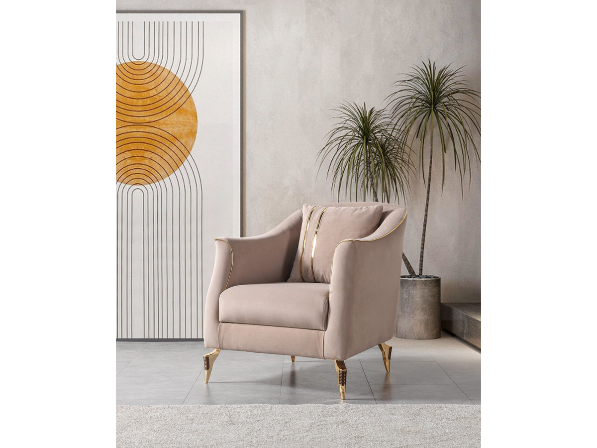 Savana Latte Living Room Set - Ornate Home