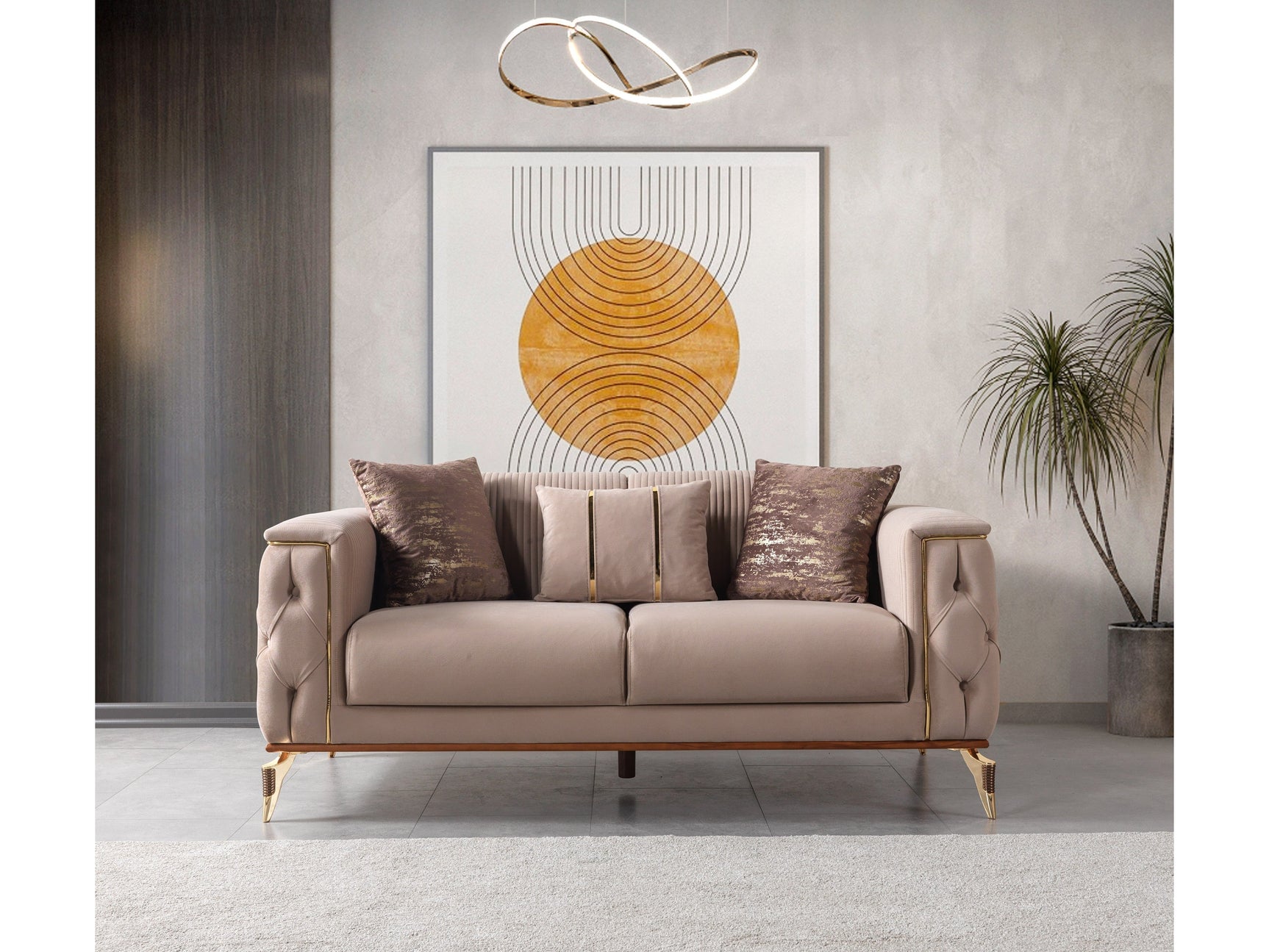 Savana Latte Loveseat - Ornate Home