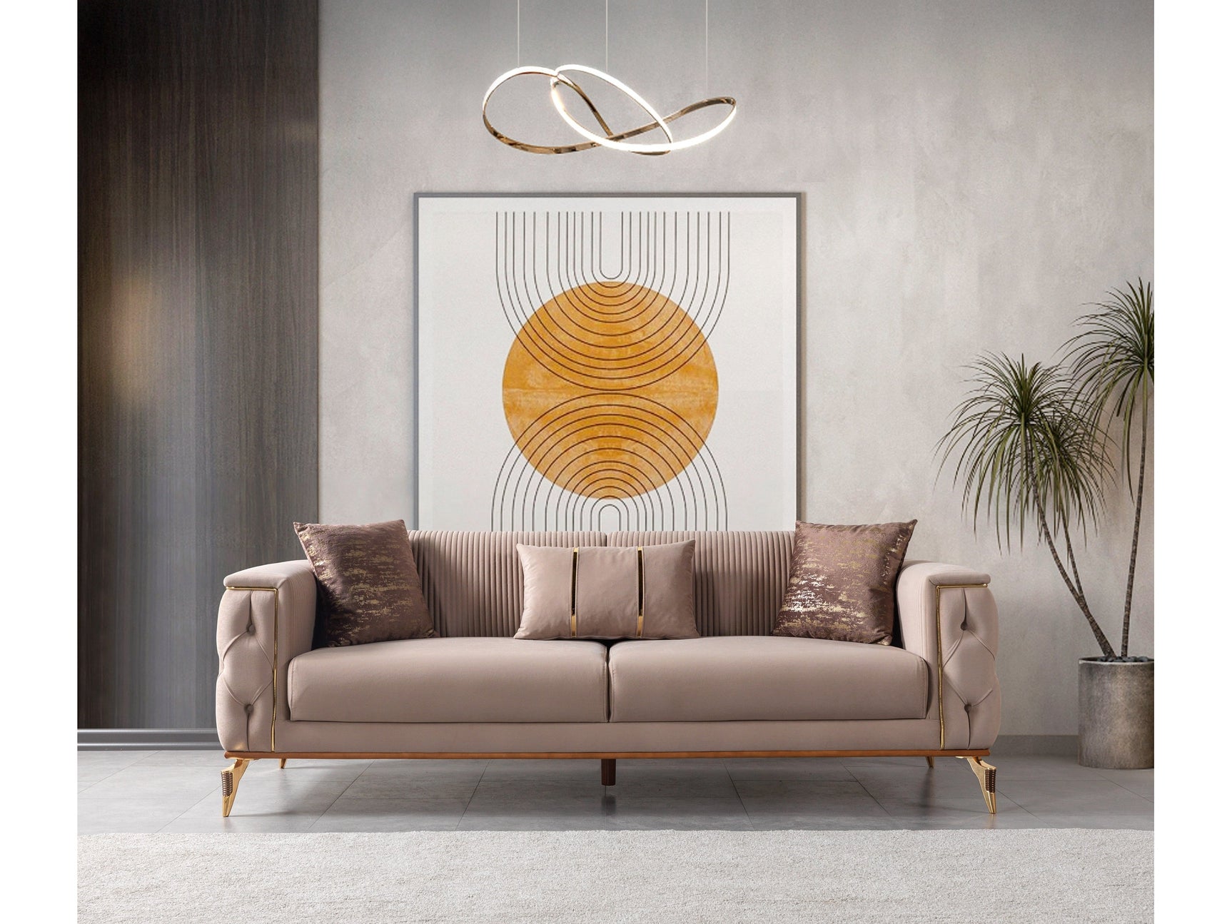 Savana Latte Sofa - Ornate Home