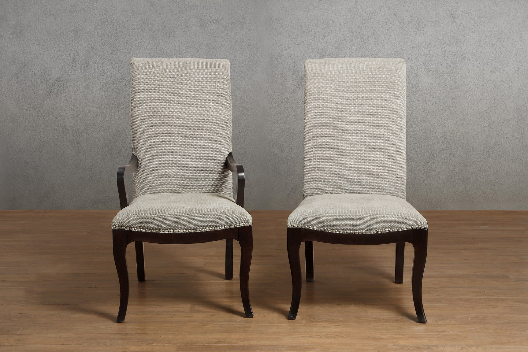 Savion Espresso/Natural Dining Arm Chair - Ornate Home