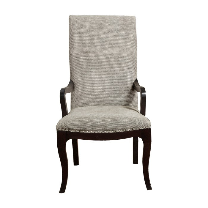 Savion Espresso/Natural Dining Arm Chair - Ornate Home