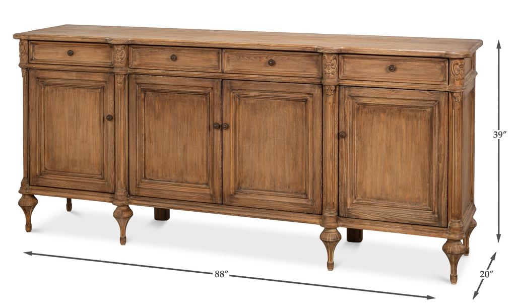 Savoir Du Bois Natural Sideboard - Ornate Home