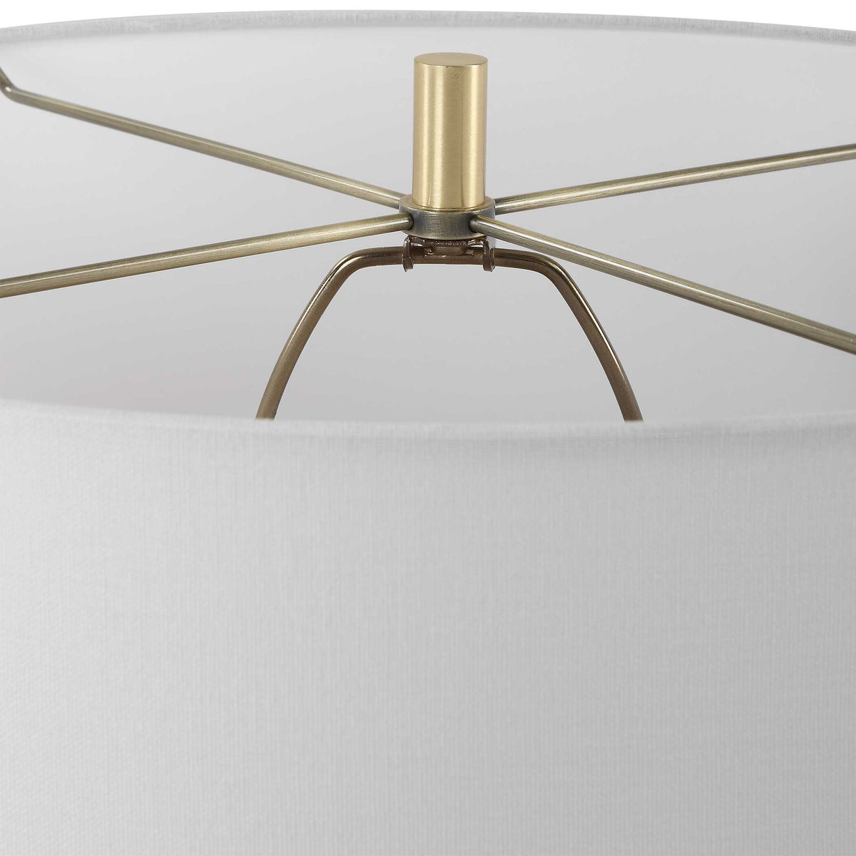 Saylor White Table Lamp - Ornate Home