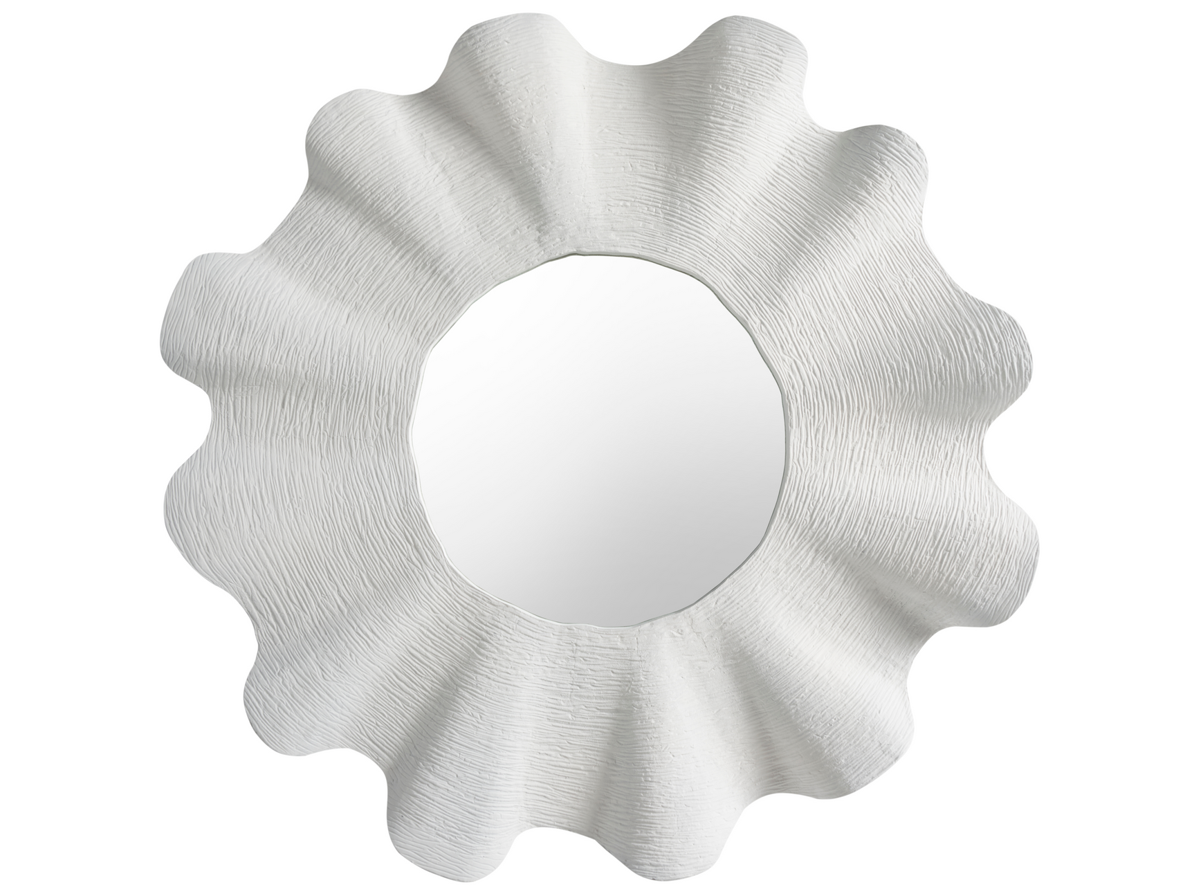 Scallop Shell White Mirror - Ornate Home