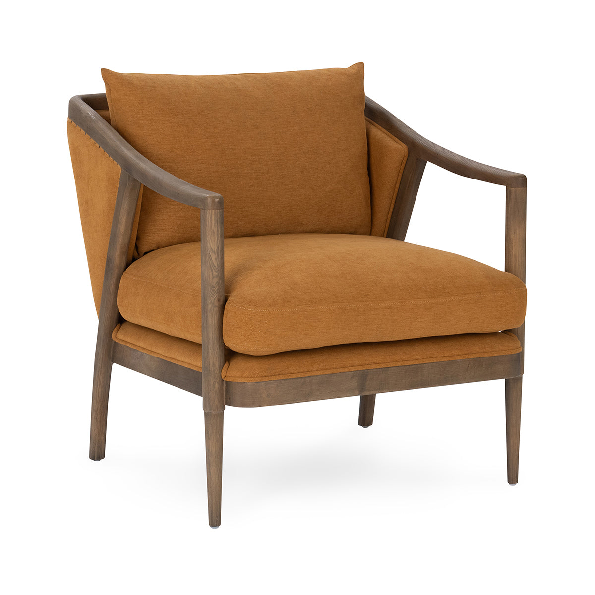 Scarlett Burnt Orange Accent Chair - Ornate Home