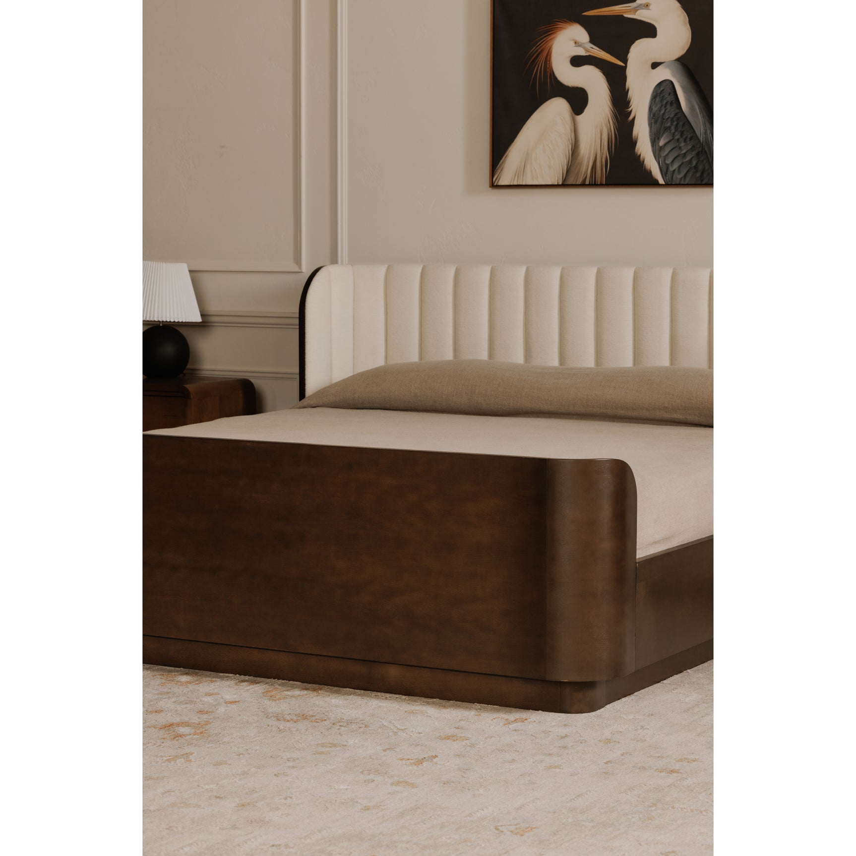 Scarlette Cream King Bed - Ornate Home