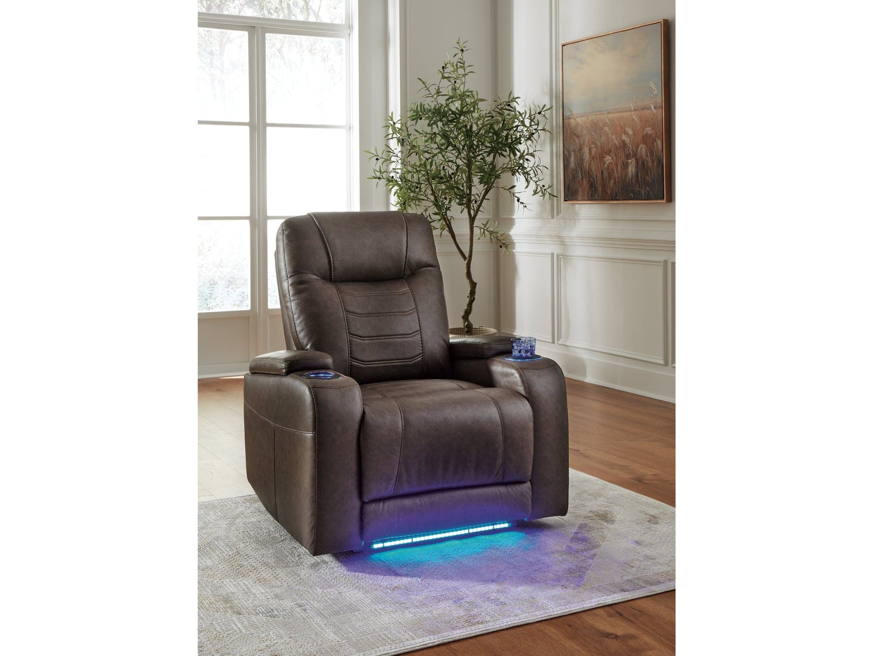Schooner Rocks Umber Power Recliner/ADJ Headrest (Online Special Price) - Ornate Home