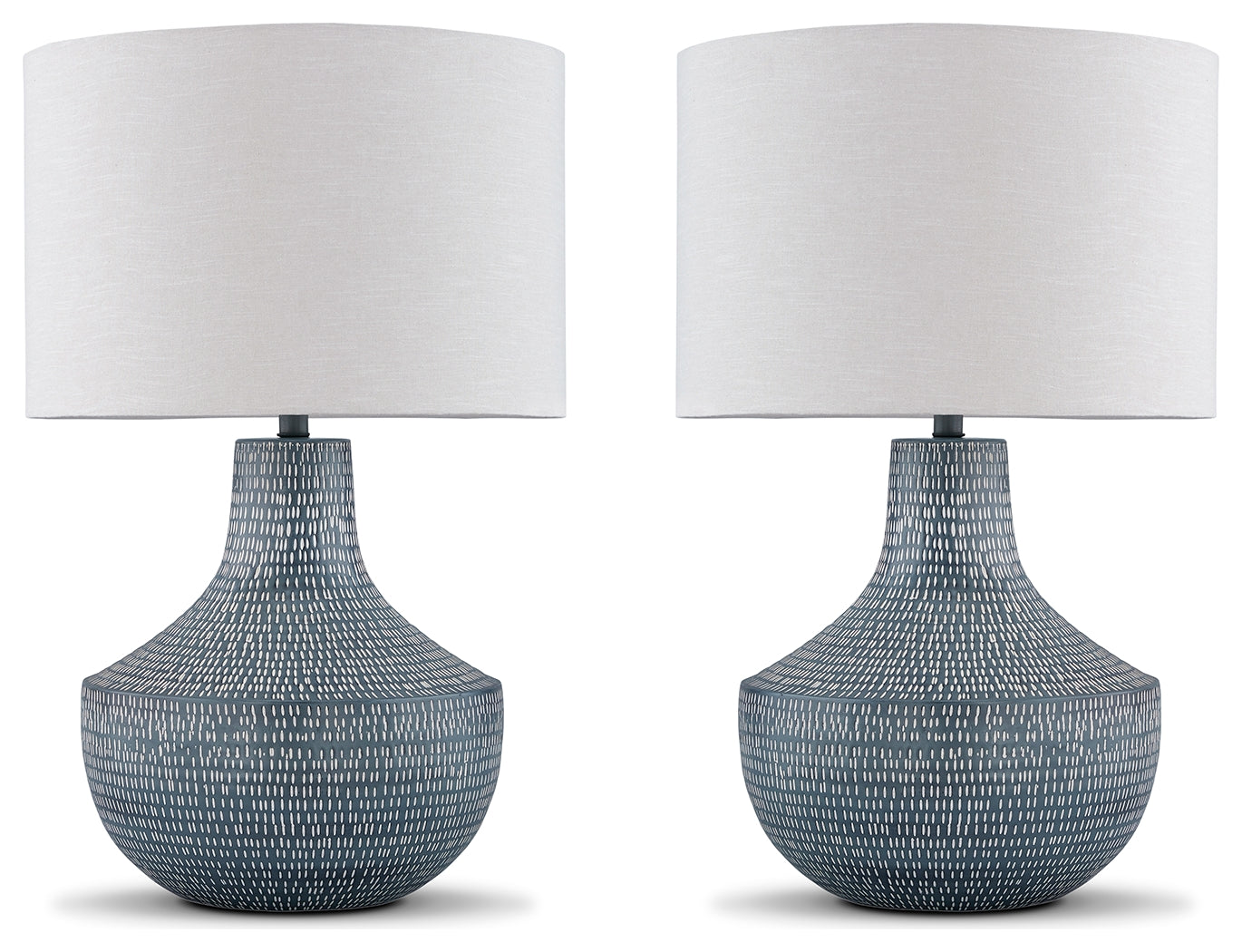 Schylarmont Antique Gray/White 2-Piece Lamp Set - Ornate Home