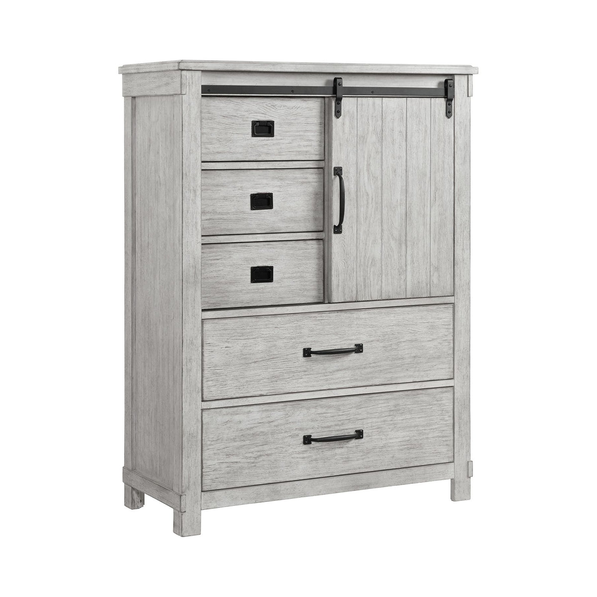 Scott White 5-Piece King Platform Storage Bedroom Set - Ornate Home