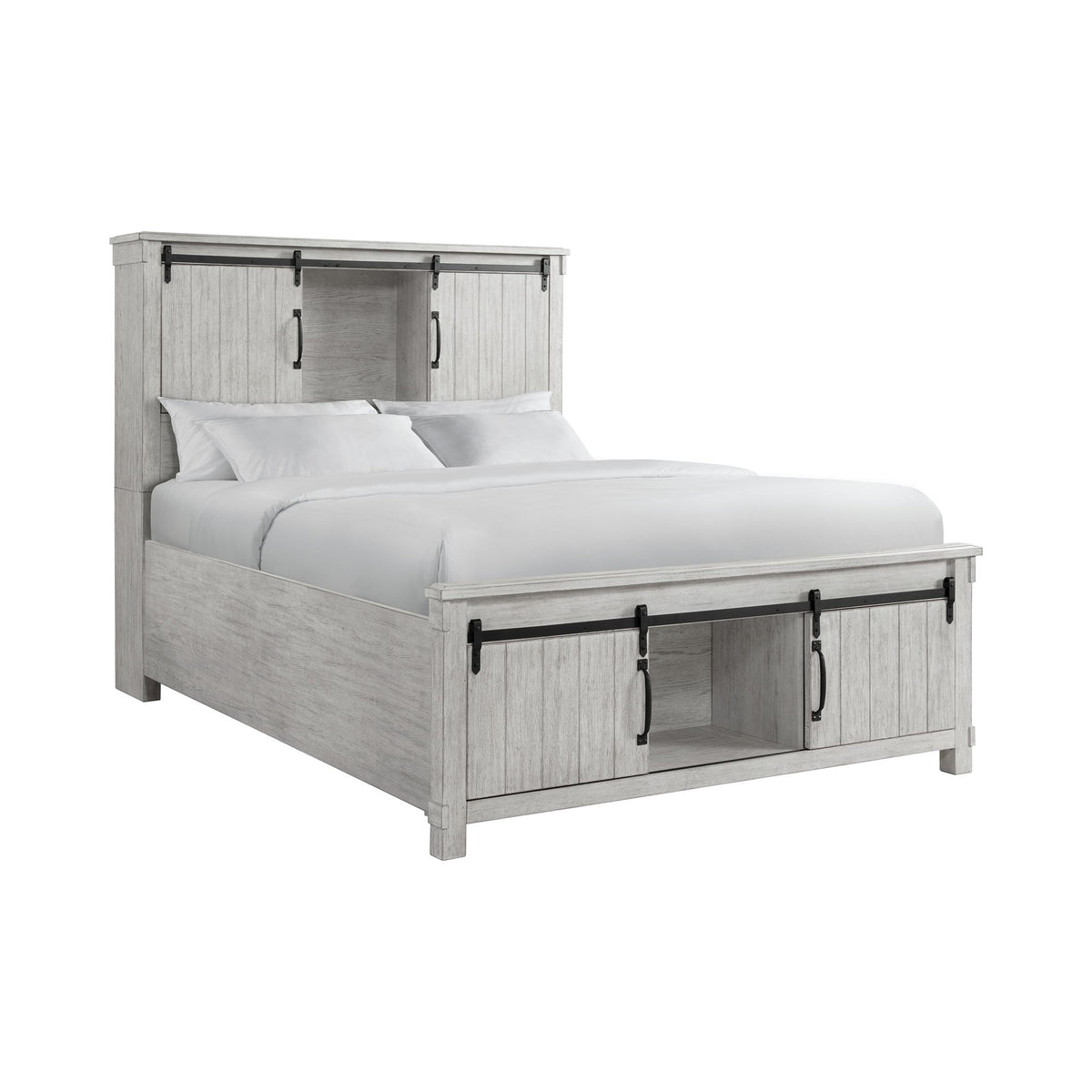 Scott White 5-Piece Queen Platform Storage Bedroom Set - Ornate Home