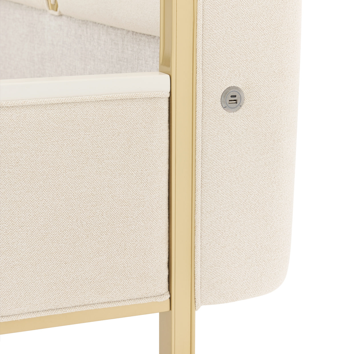 Scotts Square Light Champagne/Cornsilk Bed - Ornate Home