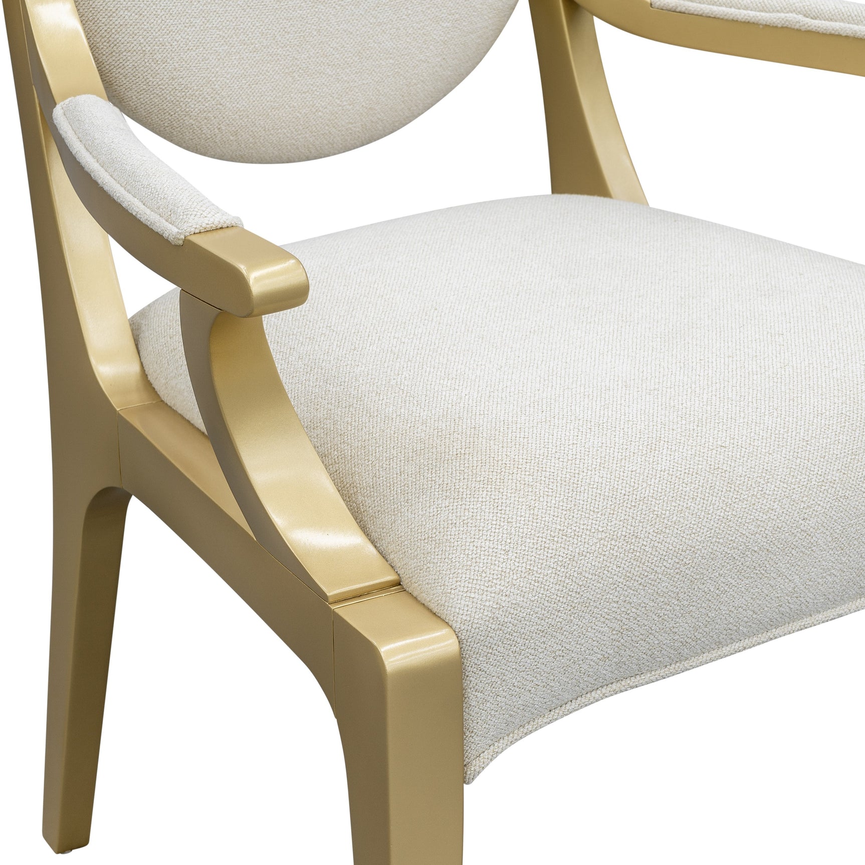Scotts Square Light Champagne/Cornsilk Dining Arm Chair - Ornate Home