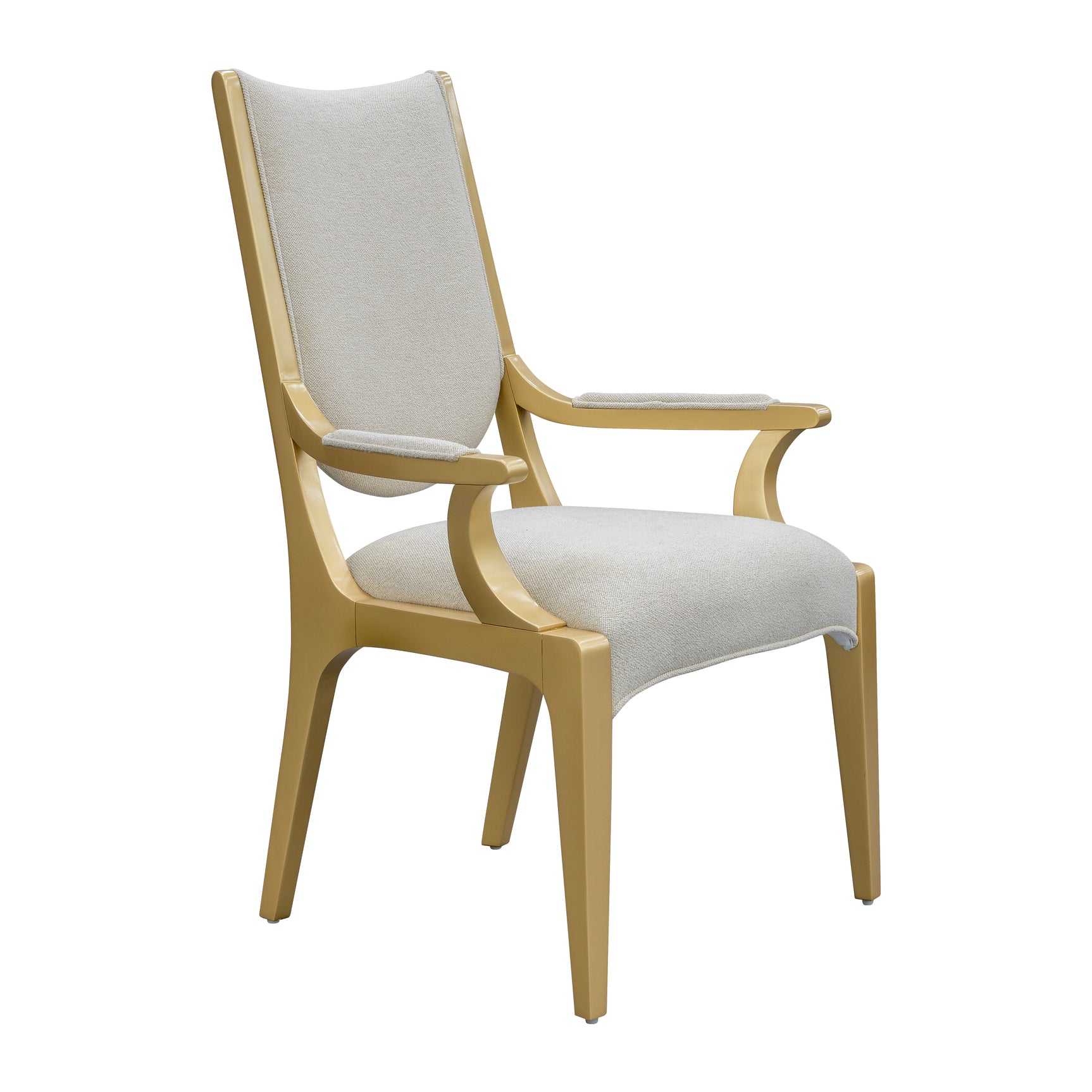 Scotts Square Light Champagne/Cornsilk Dining Arm Chair - Ornate Home