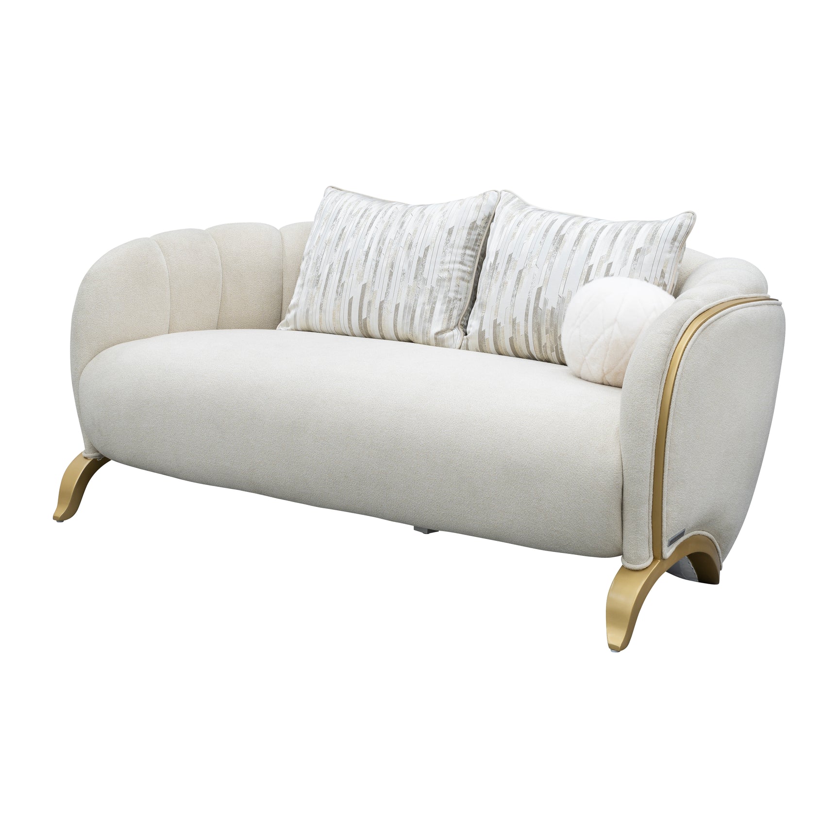 Scotts Square Light Champagne/Cornsilk Loveseat