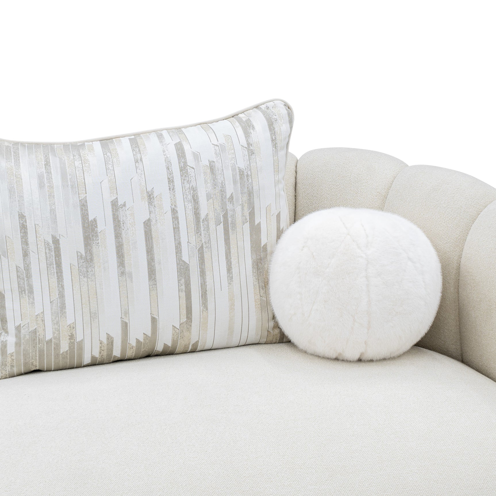Scotts Square Light Champagne/Cornsilk Sofa