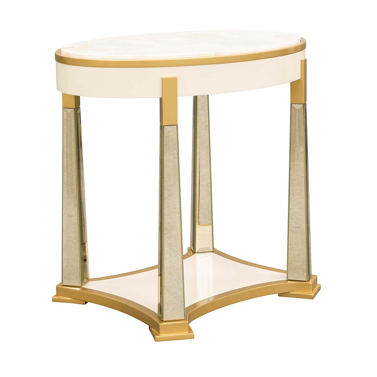 Scotts Square Light Champagne End Table