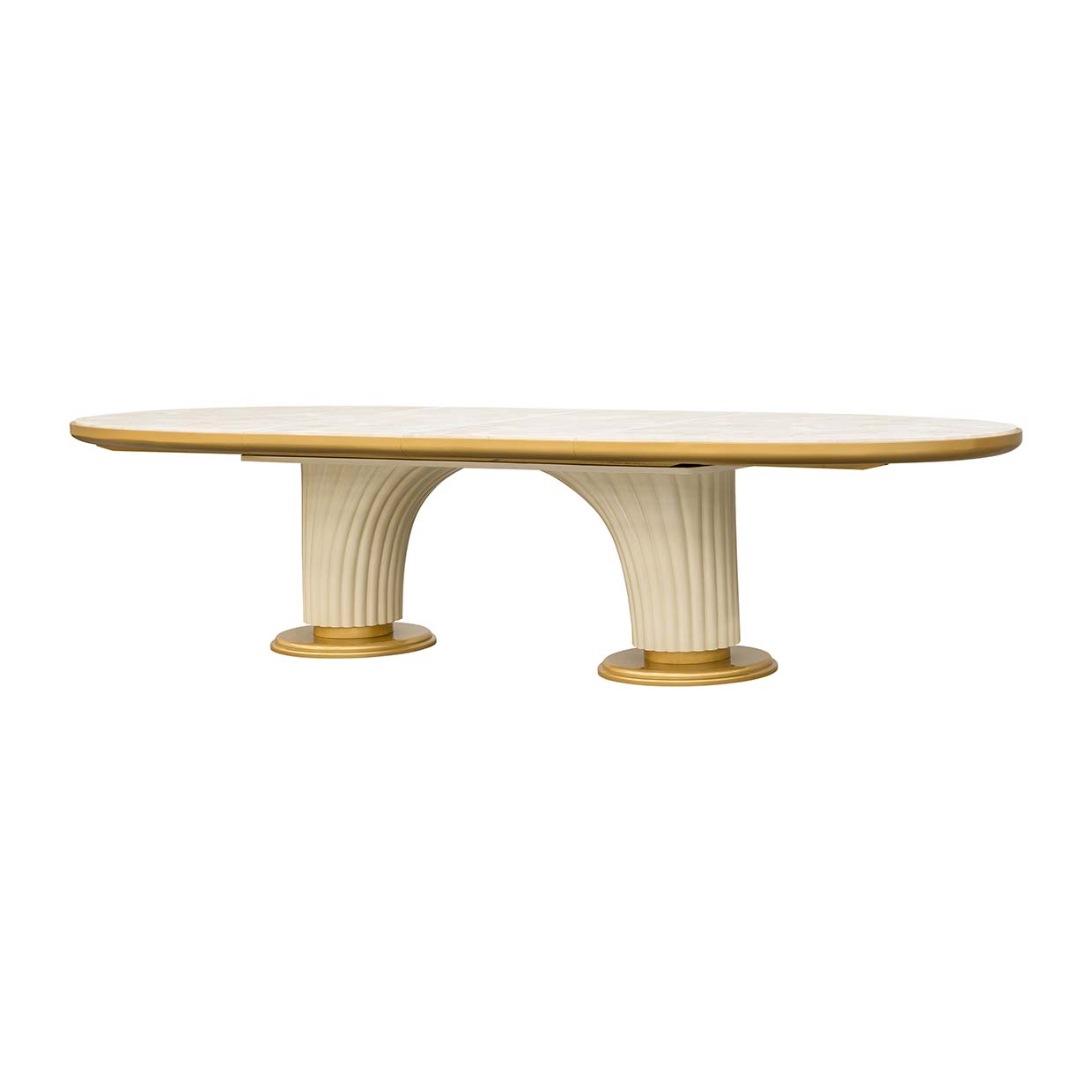 Scotts Square Light Champagne Oval Dining Table - Ornate Home
