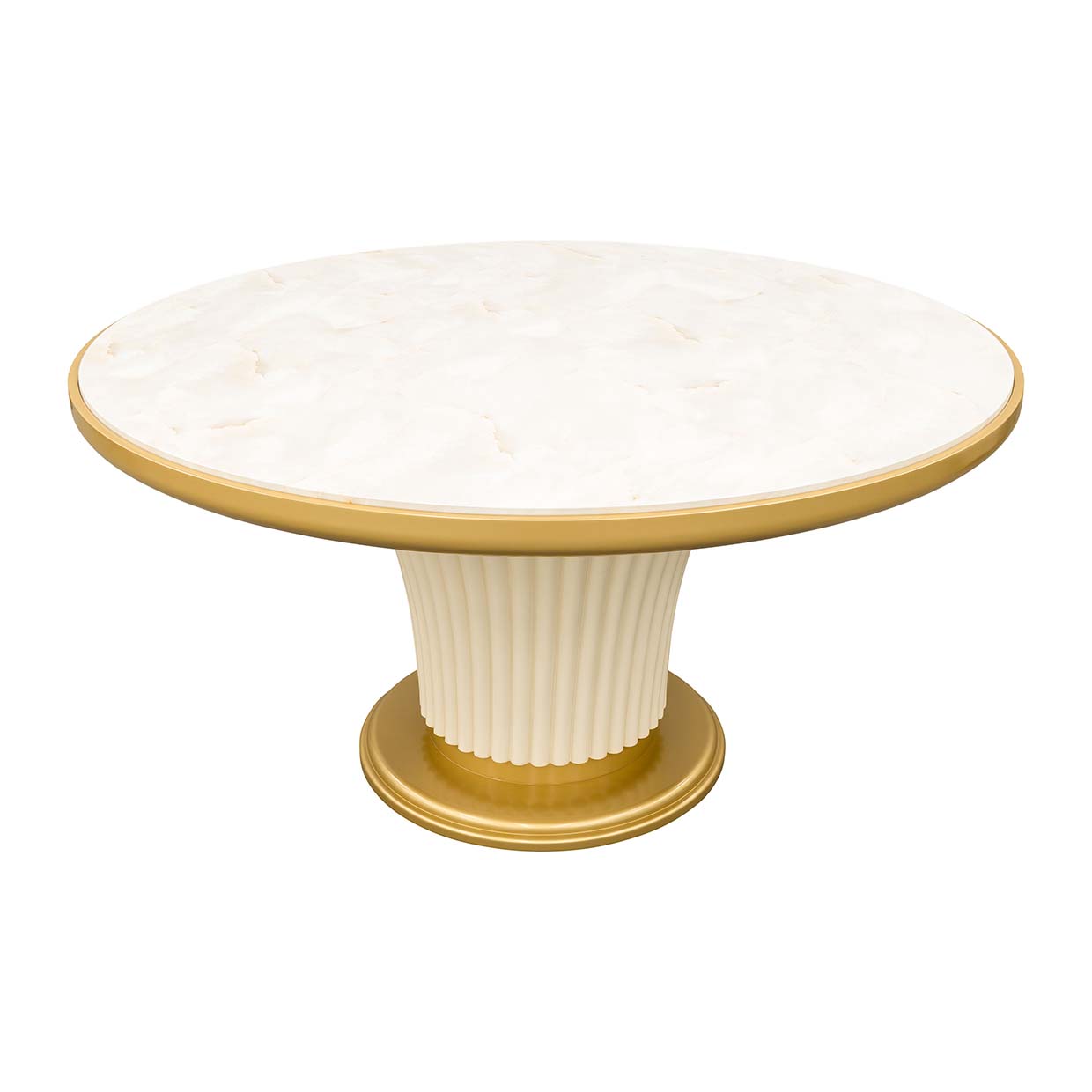 Scotts Square Light Champagne Round Dining Table - Ornate Home