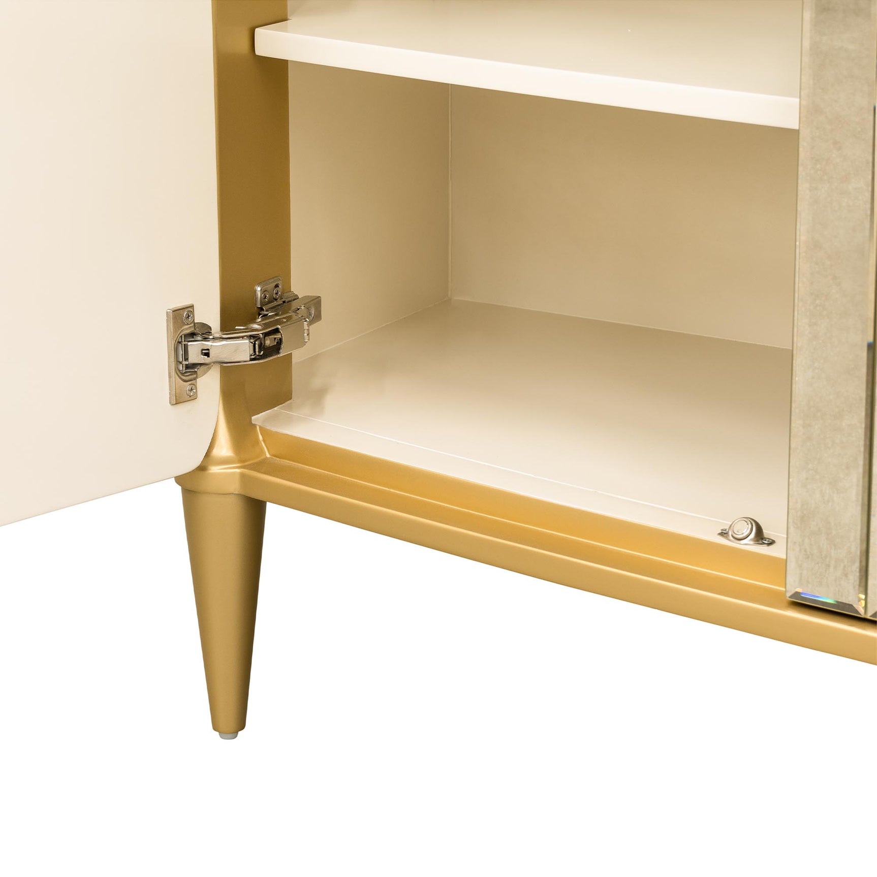 Scotts Square Light Champagne Sideboard with Wall Mirror - Ornate Home