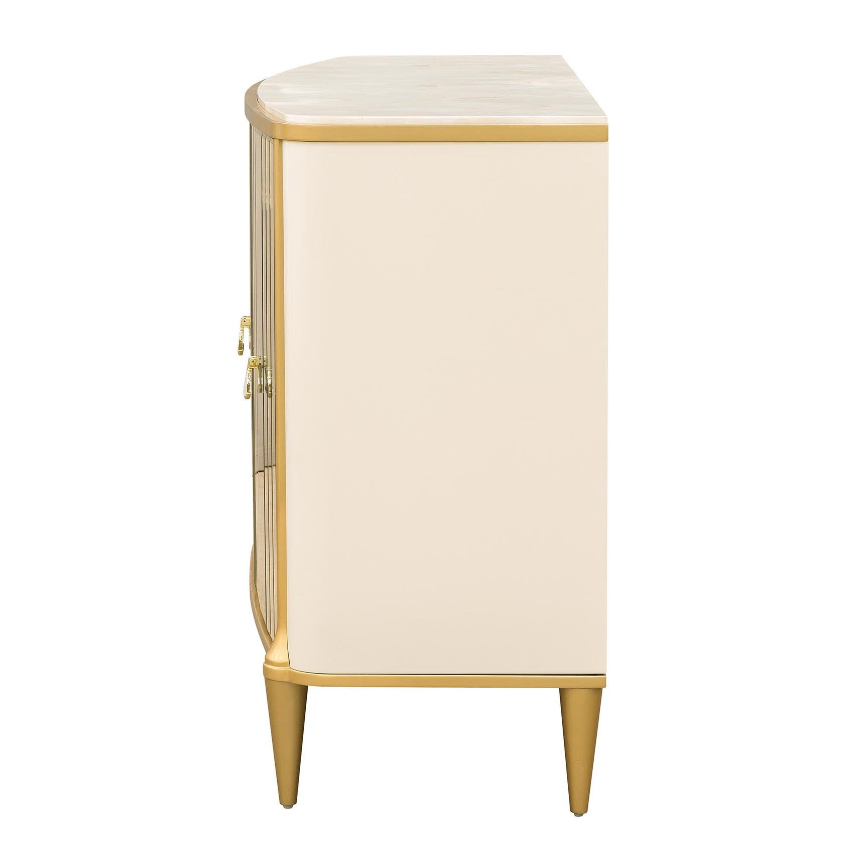 Scotts Square Light Champagne Sideboard with Wall Mirror - Ornate Home