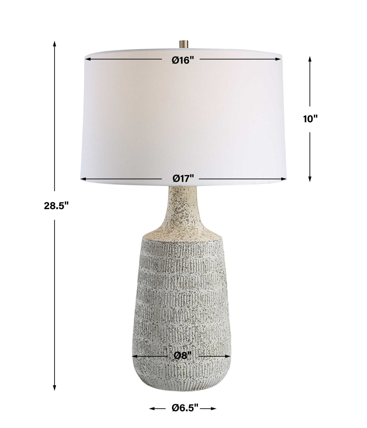Scouts White Table Lamp - Ornate Home