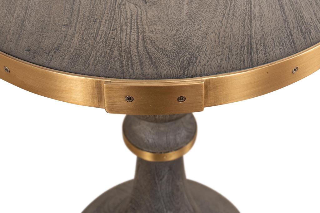 Sculpted Classics Grey Upturned Goblet Side Table - Ornate Home