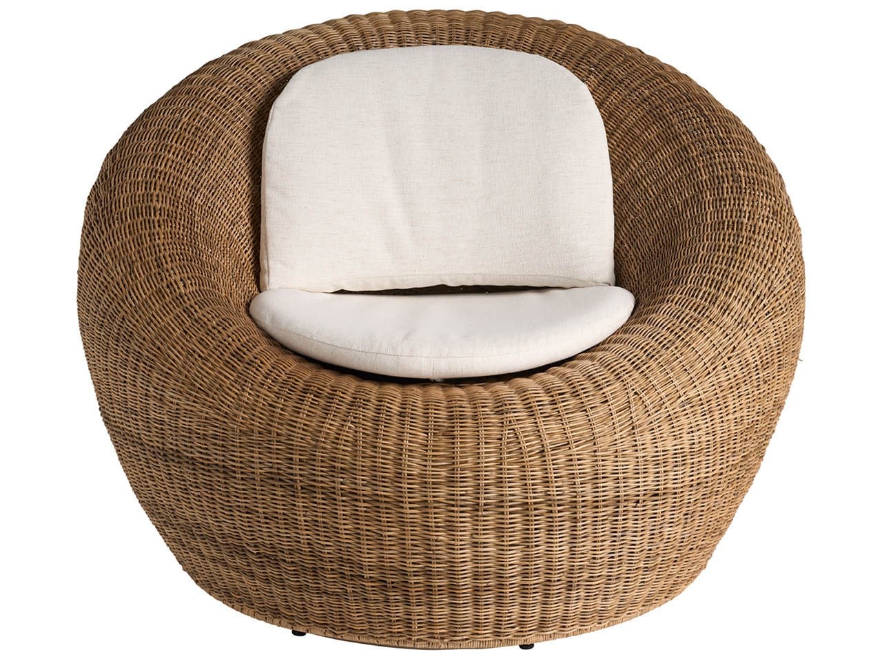 Sea Pod Nomad Snow/Natural Swivel Chair - Ornate Home