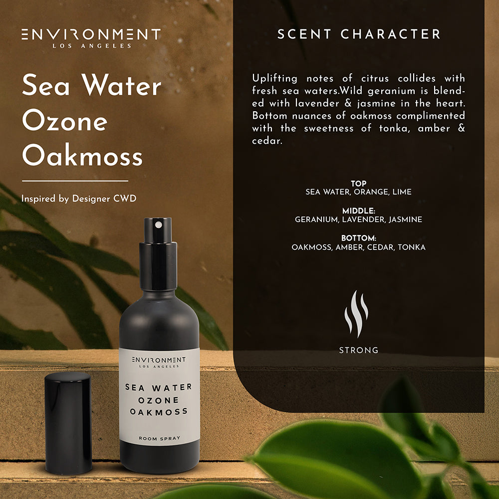 Sea Water | Ozone | Oakmoss Room Spray (Inspired by Davidoff Cool Water®) - Ornate Home