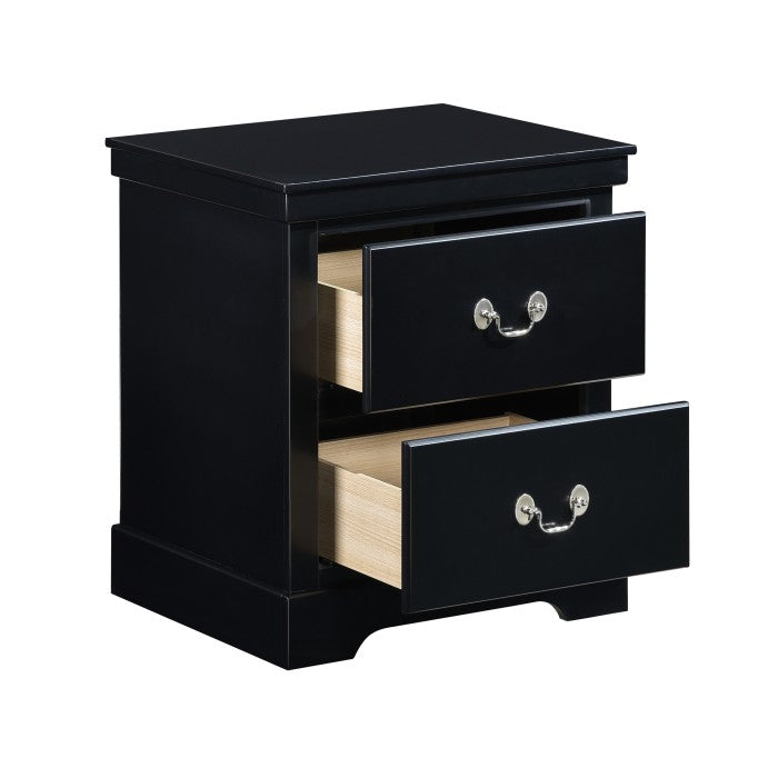 Seabright Black Nightstand - Ornate Home
