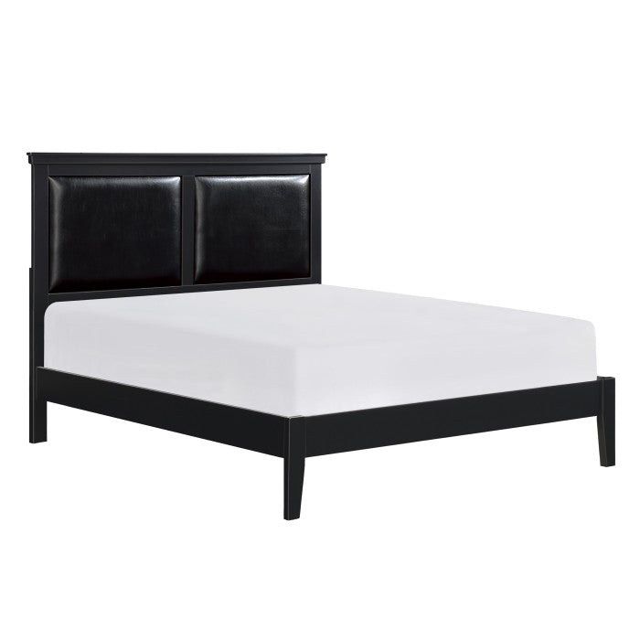 Seabright Black Queen Bed - Ornate Home