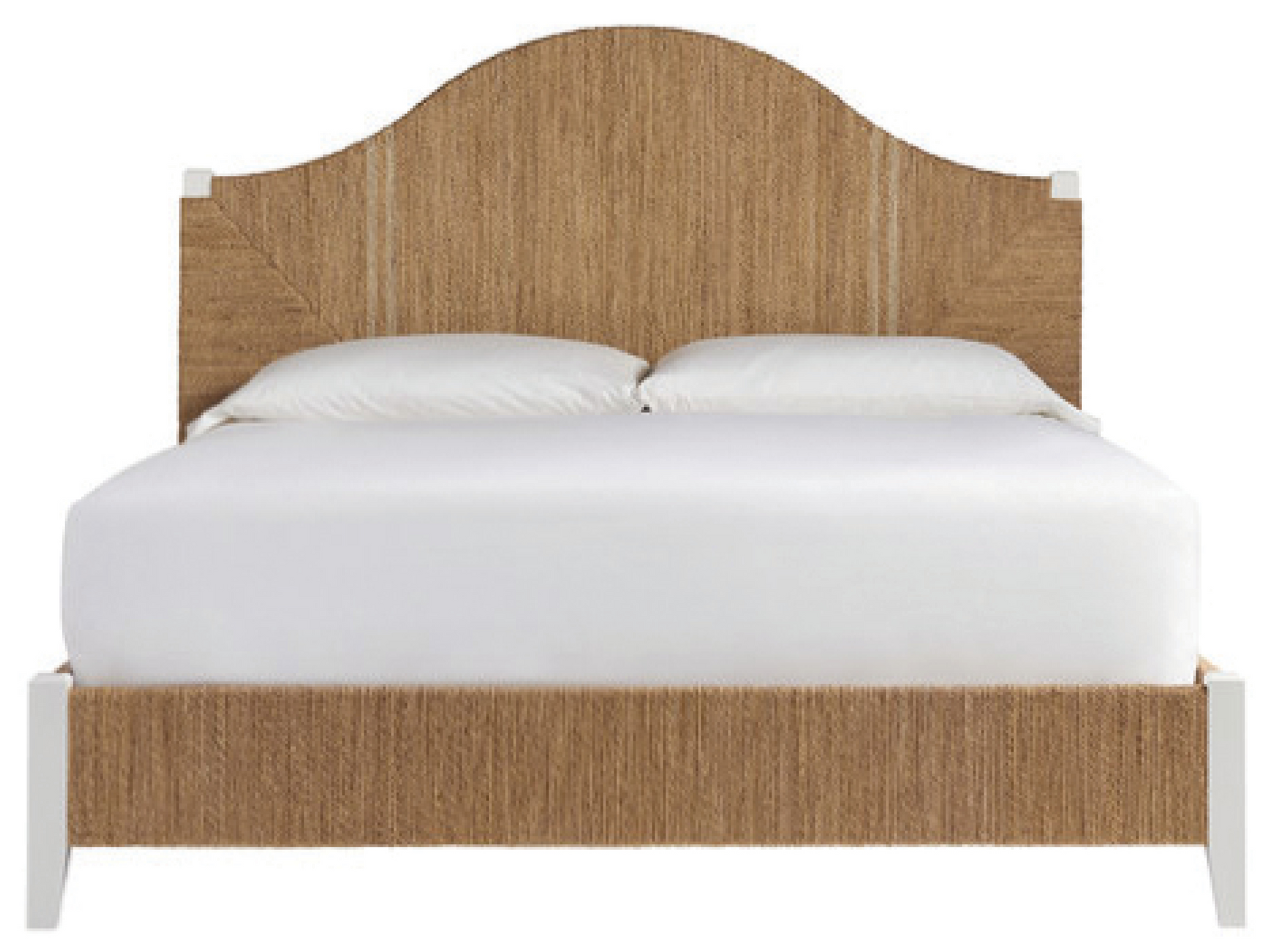 Seabrook Woven Abaca/Sailcloth King Bed - Ornate Home